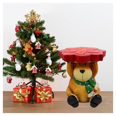 Fairy Dust Polyresin Reindeer Stool W/LED Lights (47 x 31 x 31 cm)