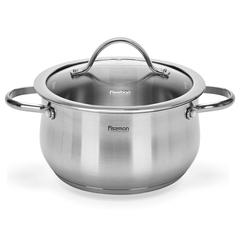 Fissman Valery Stainless Steel Stockpot W/Glass Lid (20 cm)