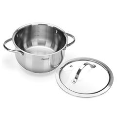 Fissman Valery Stainless Steel Stockpot W/Glass Lid (20 cm)