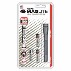 Maglite Mini LED 2-Cell AAA Flashlight, SP32096 (Gray, 100 Lumen)