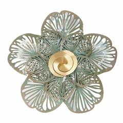 Danube Home Alayna Metal Ranunculus Japonicus Thunb Wall Decoration (65.4 x 9.5 x 64.1 cm)