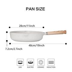 Fissman Borneo Induction Aluminium Deep Frying Pan (28 cm)