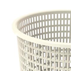 Cosmoplast Plastic Round Waste Paper Basket (15 L, Off White)