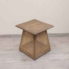 Pan Emirates Edmonton Wood & Rattan Coffee Table (72 x 72 x 46 cm)