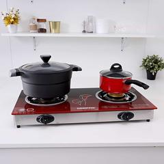 Geepas 2-Burner Gas Cooker, GK5602 (72 x 38 x 10 cm)