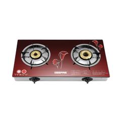Geepas 2-Burner Gas Cooker, GK5602 (72 x 38 x 10 cm)