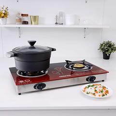 Geepas 2-Burner Gas Cooker, GK5602 (72 x 38 x 10 cm)