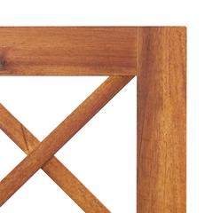 vidaXL Solid Acacia Wood Garden Raised Bed W/Trellis (85 x 38 x 150 cm)