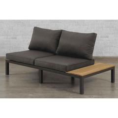 Sylvester 6-Seater L-Shaped Wooden Garden Sofa W/Coffee Table PAN Emirates