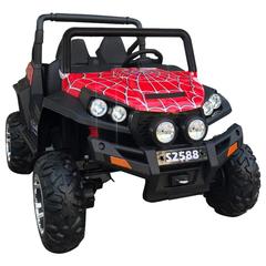 Myts 2-Seater Ride-On Army Edition SUV Trunker (12 V, Red)