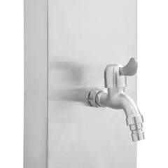vidaXL Stainless Steel & WPC Outdoor Shower W/Tray (20 x 12 cm)