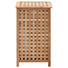 vidaXL Laundry Bin Solid Walnut Wood (39 x 39 x 65 cm)