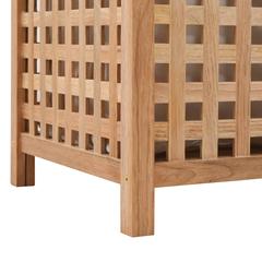 vidaXL Laundry Bin Solid Walnut Wood (39 x 39 x 65 cm)