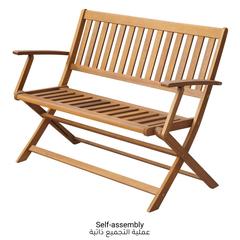 1-Seater Acacia Wood Garden Bench vidaXL