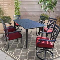 طقم سفرة يولان 6 مقاعد مع وسادة (7 قطع)