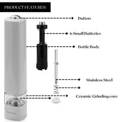 Fissman Electric Salt or Pepper Mill (20 x 6 cm)