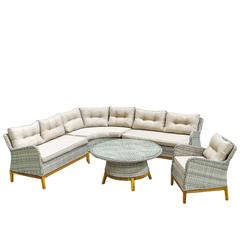 Melissa 6-Seater Corner Rattan Sofa Set Danube Home