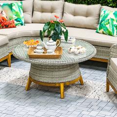 Melissa 6-Seater Corner Rattan Sofa Set Danube Home