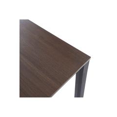Pan Emirates Hobson Office Desk With Pedestal (Dark Walnut & Black)