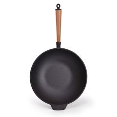 Fissman Cast Iron Wok W/Glass Lid (29 cm)