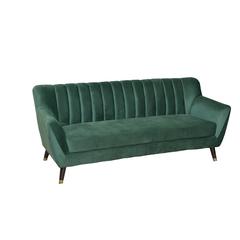 Delta 2-Seater Velvet Fabric & Wood Sofa Pan Emirates