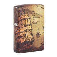 Zippo Pirate Ship Design Windproof Lighter, 49355 49352 (540 Color)