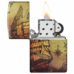 Zippo Pirate Ship Design Windproof Lighter, 49355 49352 (540 Color)