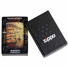Zippo Pirate Ship Design Windproof Lighter, 49355 49352 (540 Color)