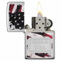 Zippo Made In USA Windproof Lighter, 29679 250 (Polished Chrome)