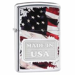 Zippo Made In USA Windproof Lighter, 29679 250 (Polished Chrome)