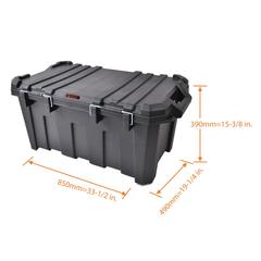 Tactix Plastic Stackable Storage Box W/Lid (85 x 49 x 39 cm )