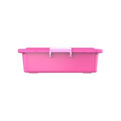 Cosmoplast Lockbox Plastic Stackable Storage Box (15 L, Pink)