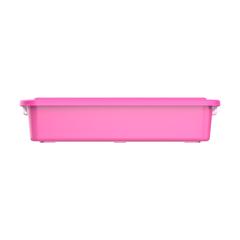 Cosmoplast Lockbox Plastic Stackable Storage Box (15 L, Pink)