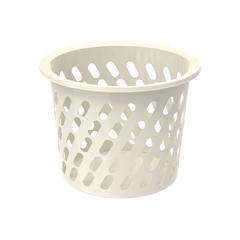 Cosmoplast Mini Plastic Laundry Basket (45 L, Off White)
