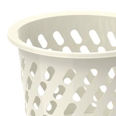Cosmoplast Mini Plastic Laundry Basket (45 L, Off White)