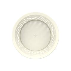 Cosmoplast Mini Plastic Laundry Basket (45 L, Off White)