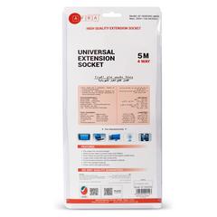 وصلة تمديد 4 مقابس عالمية أفرا اليابان (5 متر)