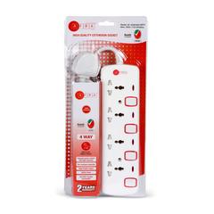 وصلة تمديد 4 مقابس عالمية أفرا اليابان (5 متر)