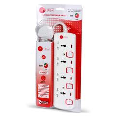 وصلة تمديد 4 مقابس عالمية أفرا اليابان (5 متر)