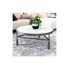 Pan Emirates Chatelete Metal & Marble Coffee Table (90 x 90 x 40 cm)