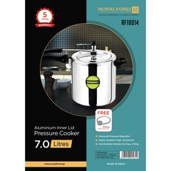 Royalford Aluminium Pressure Cooker W/Inner Lid (7 L)