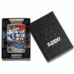 Zippo Nautical Tattoo Design Windproof Lighter, 49532 (540 Color)