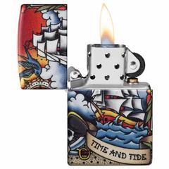 Zippo Nautical Tattoo Design Windproof Lighter, 49532 (540 Color)