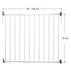 Reer Wall Mounted Metal Gate W/Basic Simple Lock (68-106 x 75 x 4 cm)