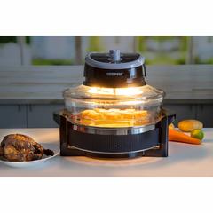 Geepas Turbo Halogen Oven W/Extender Ring, GHO34048UK (1400 W, 17 L)