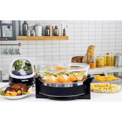 Geepas Turbo Halogen Oven W/Extender Ring, GHO34048UK (1400 W, 17 L)