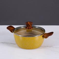 طقم أواني طهي من الجرانيت بمقبض خشبي فيسمان رويال (7 قطع)