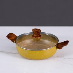 طقم أواني طهي من الجرانيت بمقبض خشبي فيسمان رويال (7 قطع)