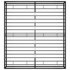 إطار سرير سوبر كينج معدني أسود 180x200 سم 6 قدم