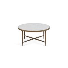 Pan Emirates Spica Coffee Table Marble (White & Gold)